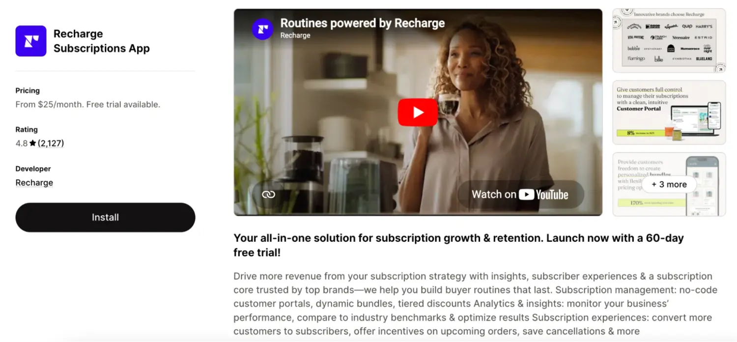Recharge Subscriptions Recurring Billing And Subscription Management