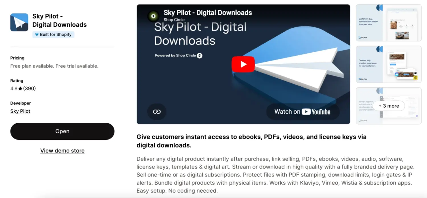 Sky Pilot Digital Downloads Streaming And File Delivery App