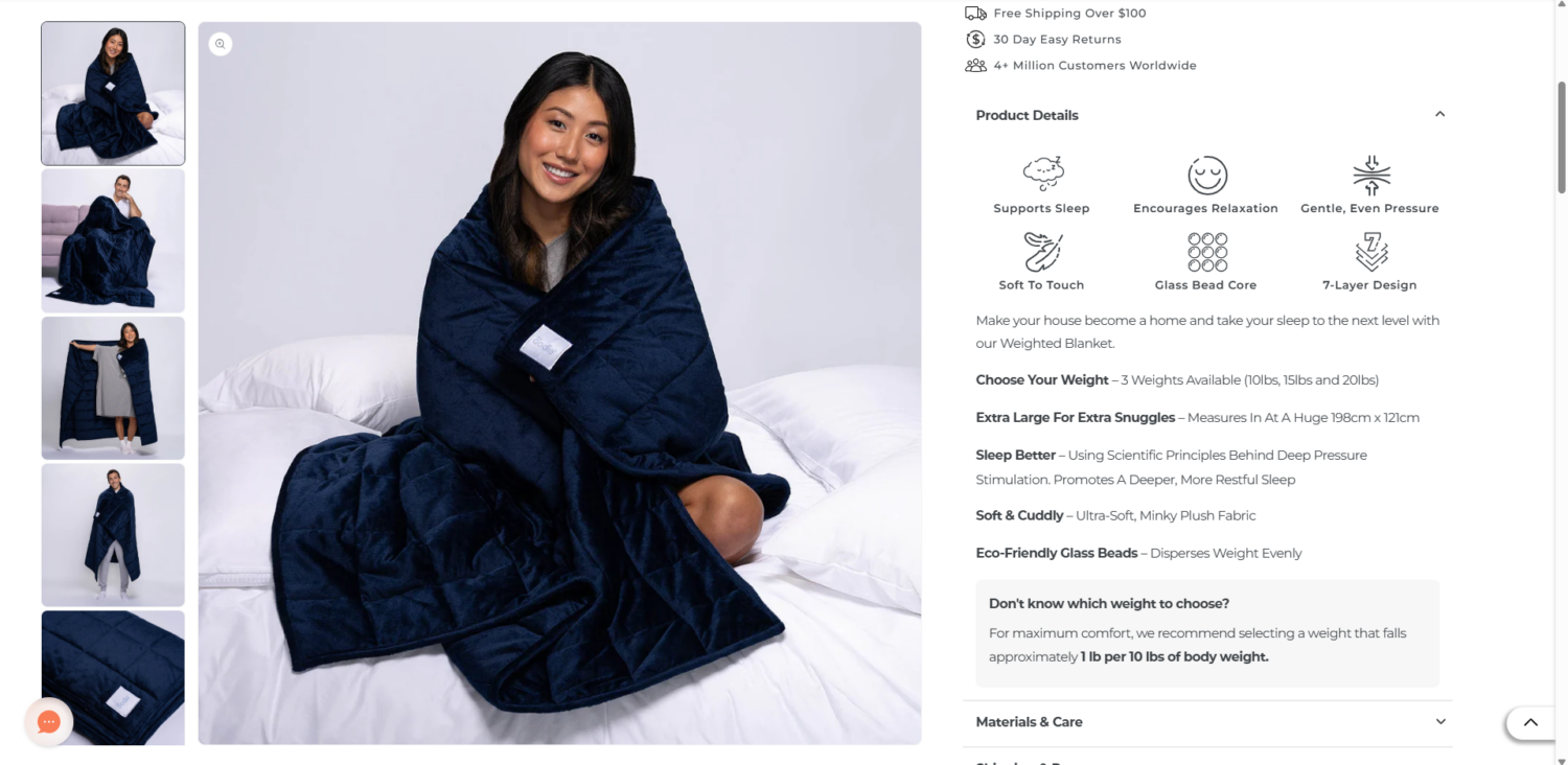 The Oodie product descriptions
