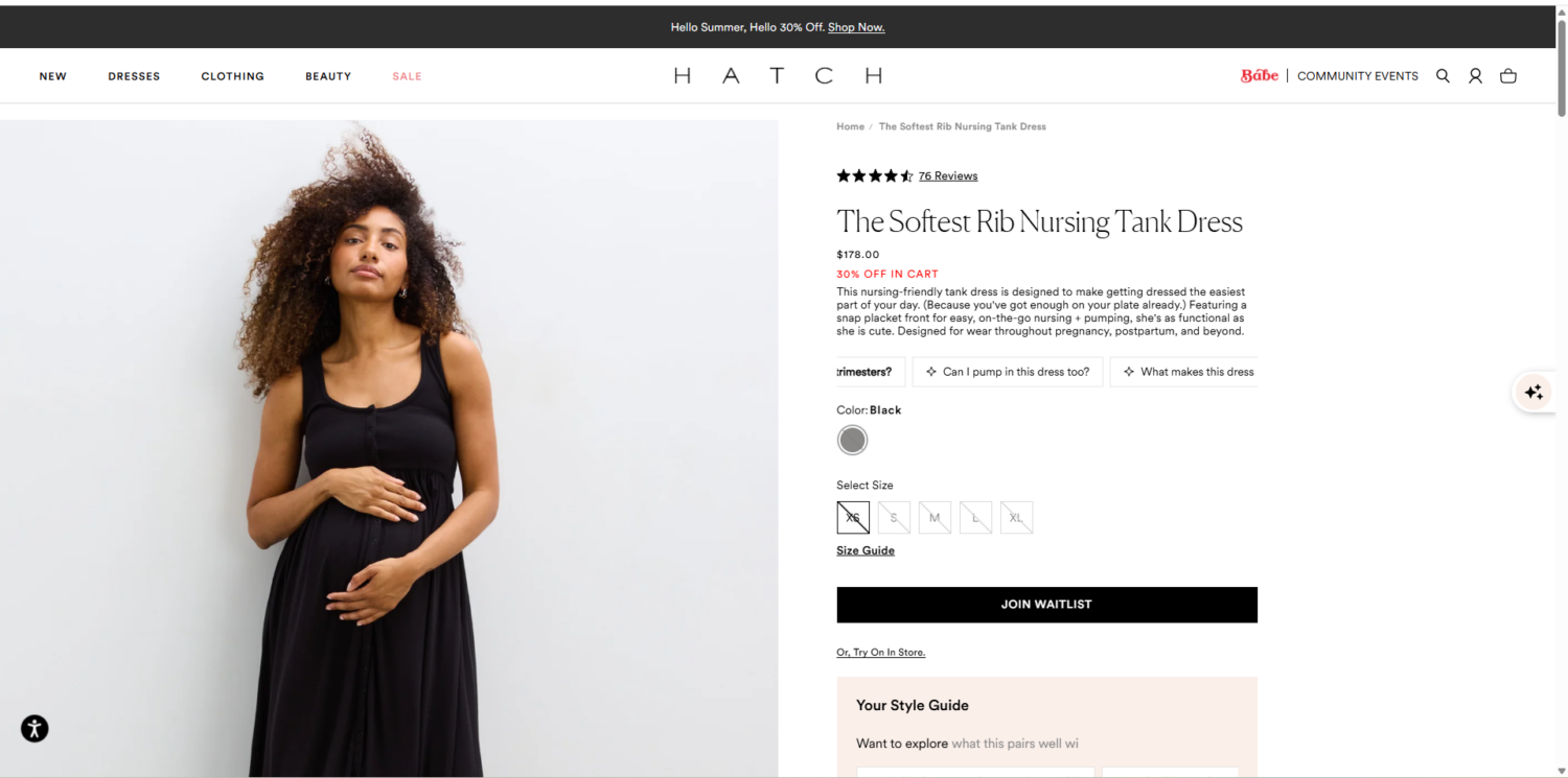 Hatch product descriptions
