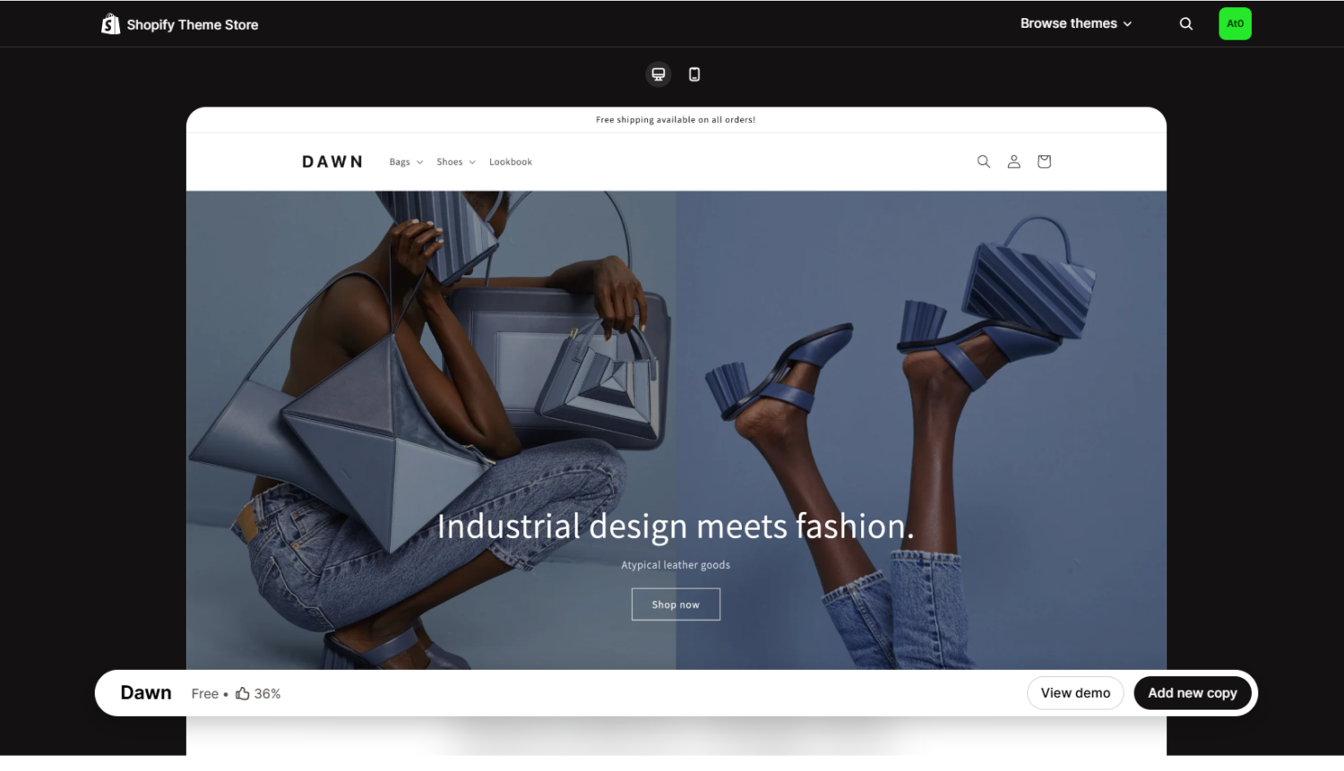 Dawn Shopify theme