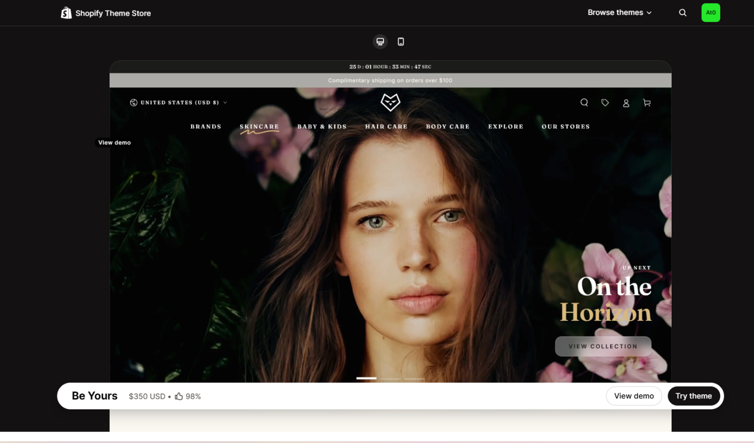 Be Yours Shopify theme
