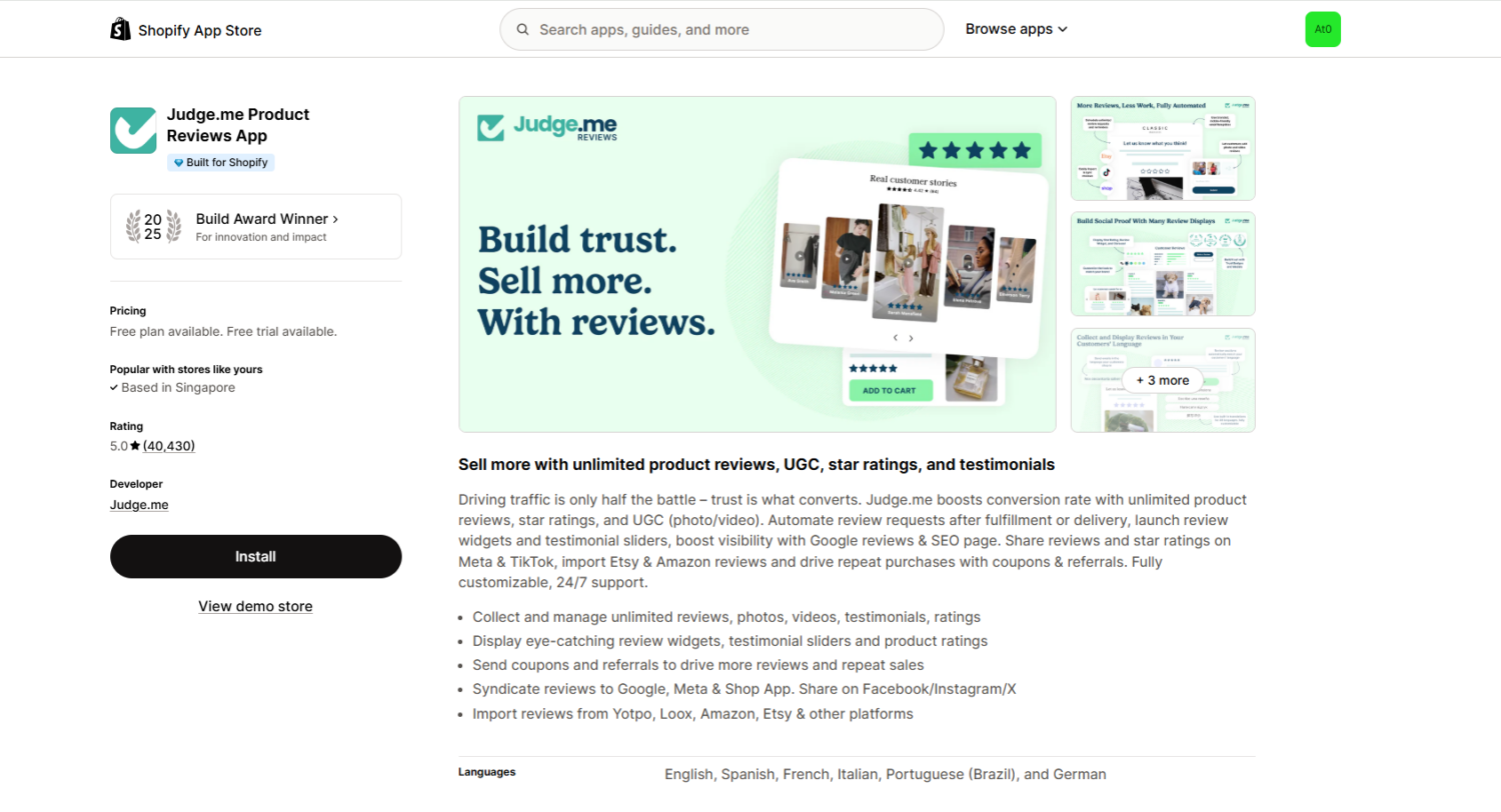 Judge.me product reviews
