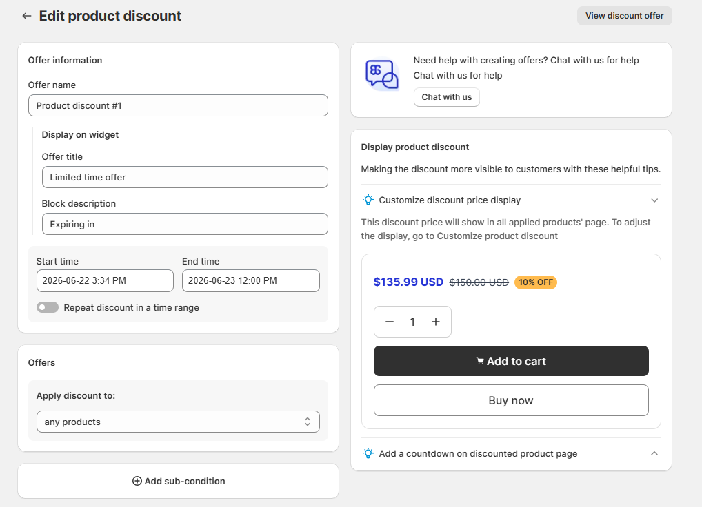 How to Set Up Product Discount by BOGOS App