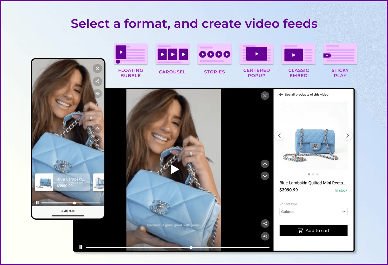 Shoppable Video Format