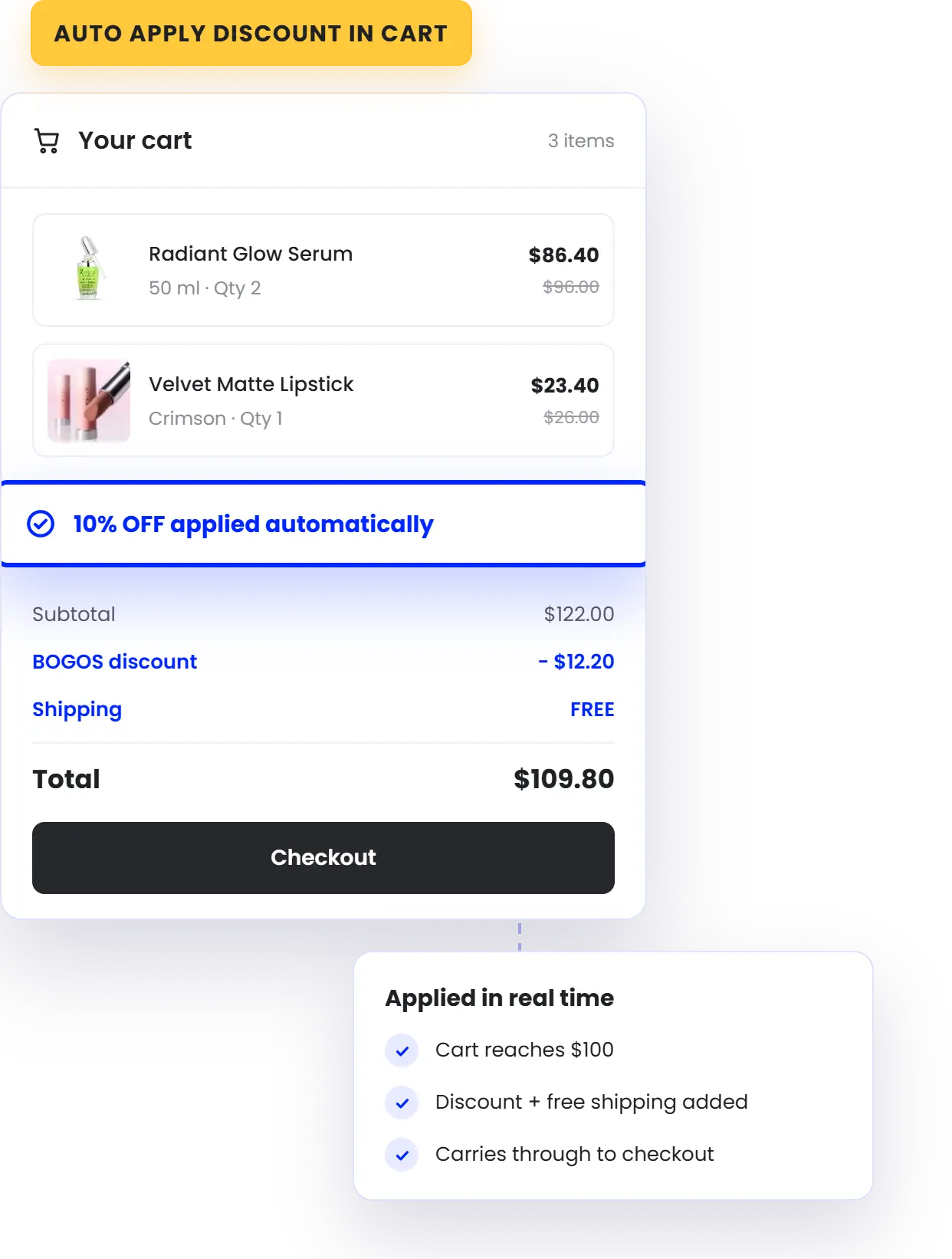 Bogos Discount Auto Apply In Cart