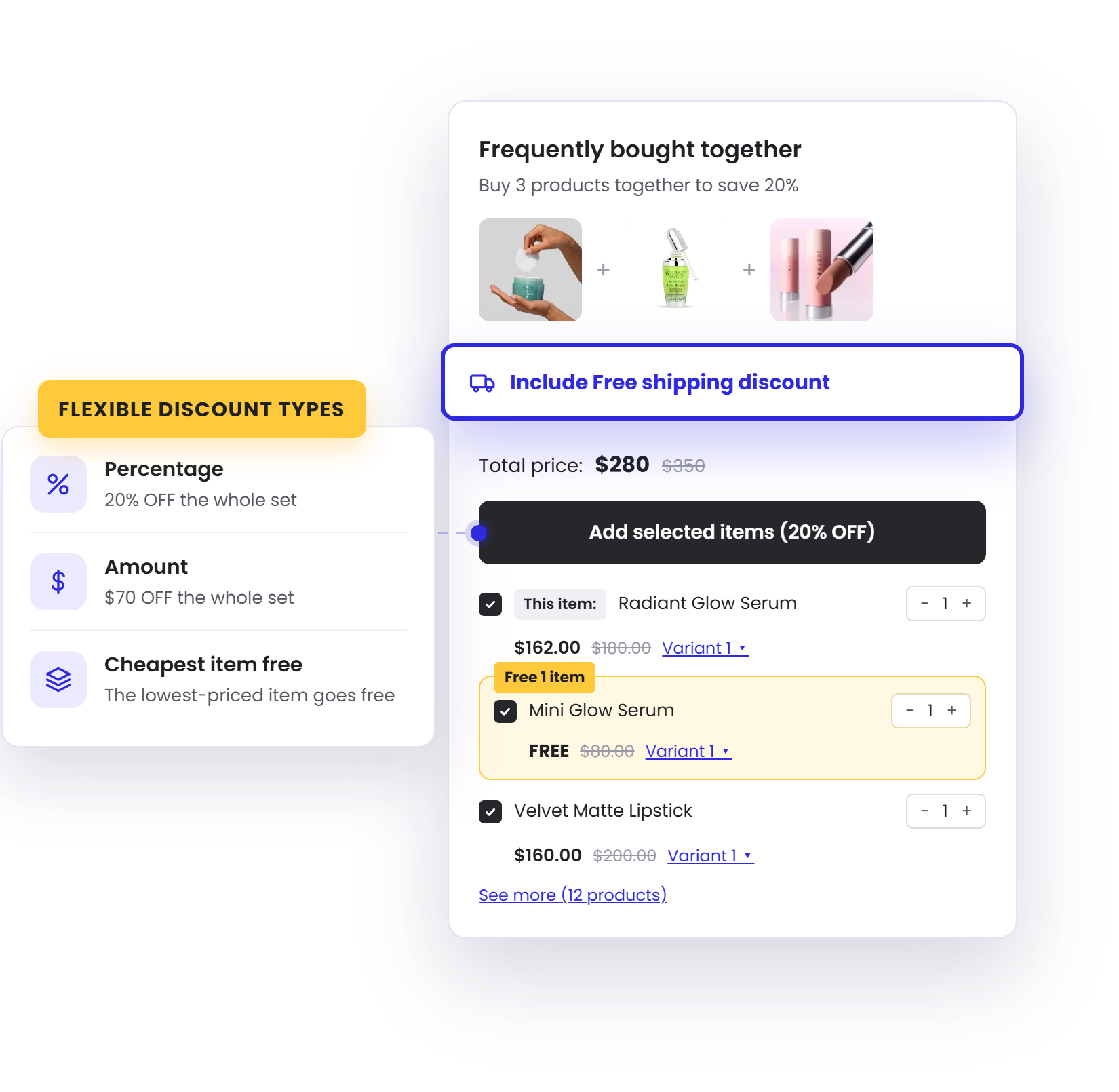 Bogos Upsell Features Discount Types