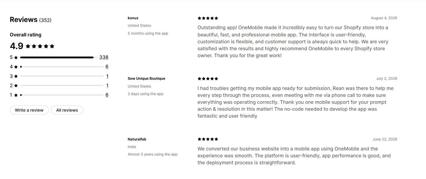 Onemobile Merchant Reviews