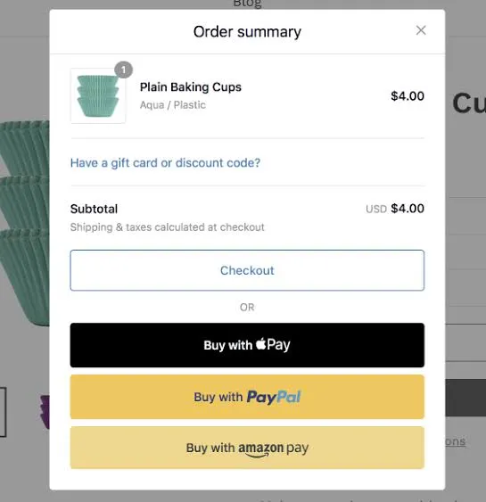 Other Express checkout button