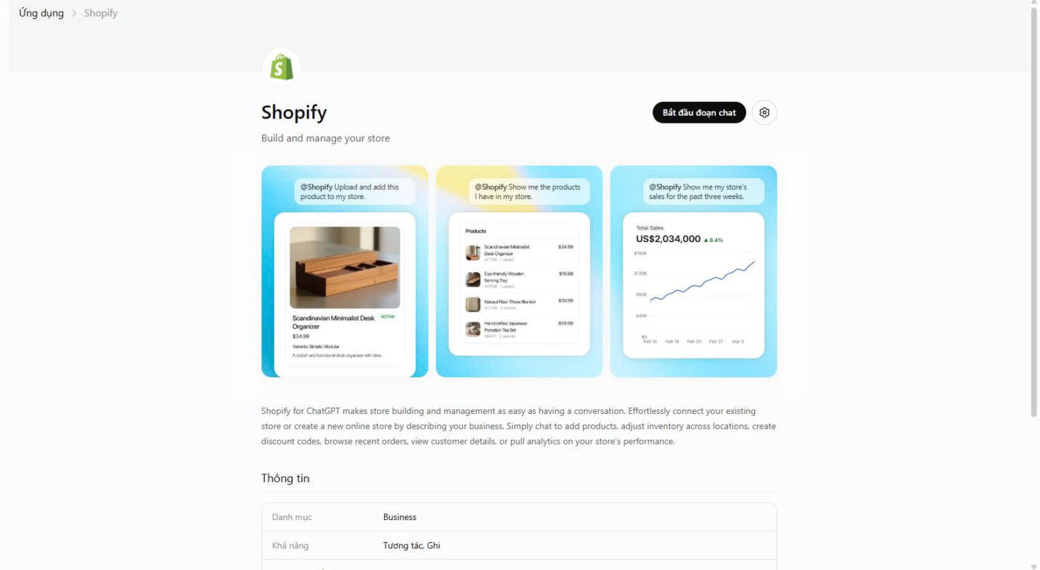 Shopify Chatgpt Connector
