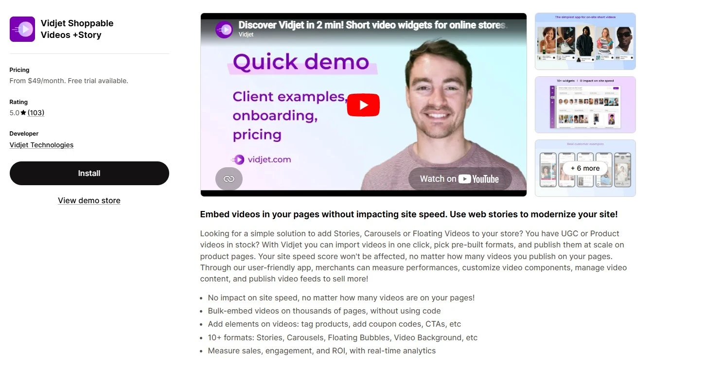 Vidjet App