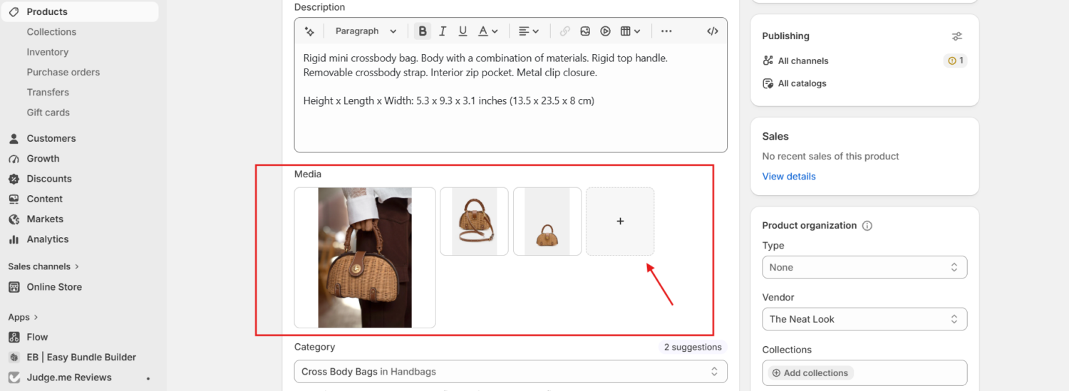 Upload a new media file to your product.
