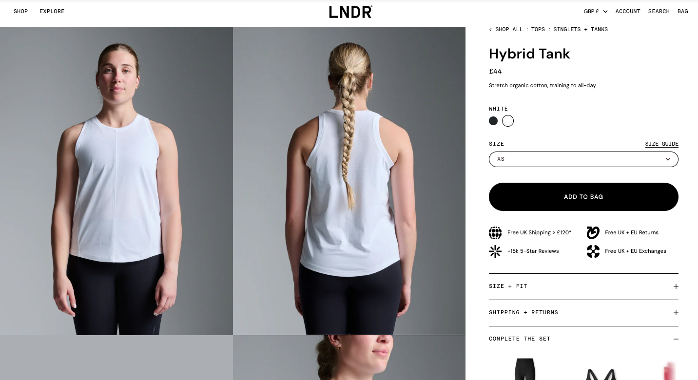 LNDR product page
