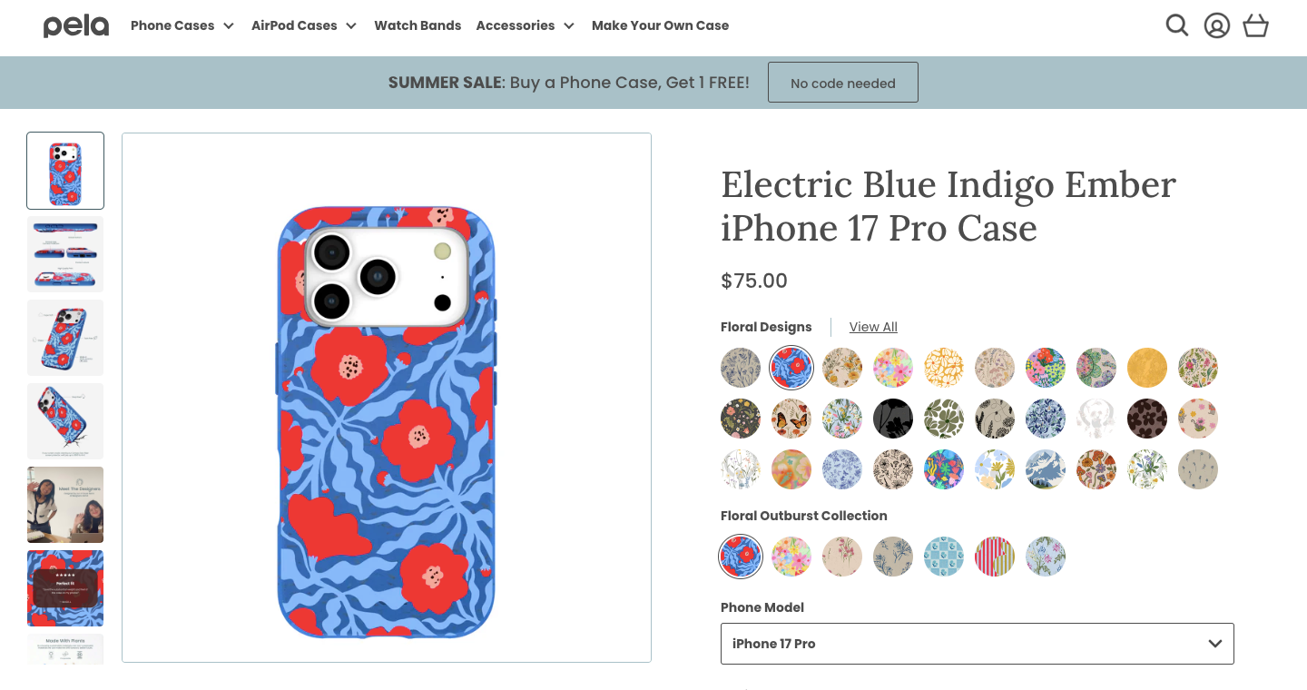 Pela product page