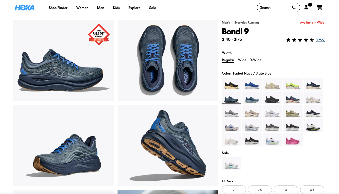 HOKA product page
