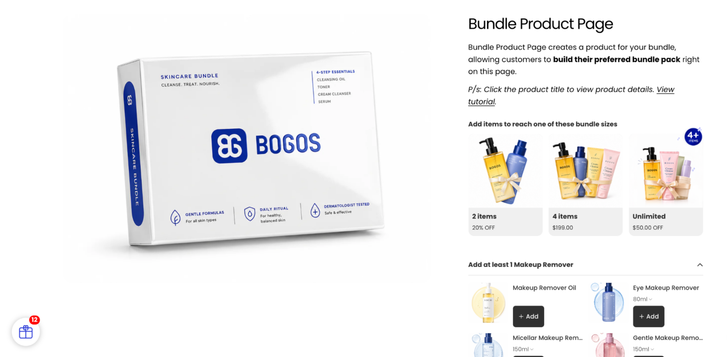 New Bundle Type: Bundle Product Page