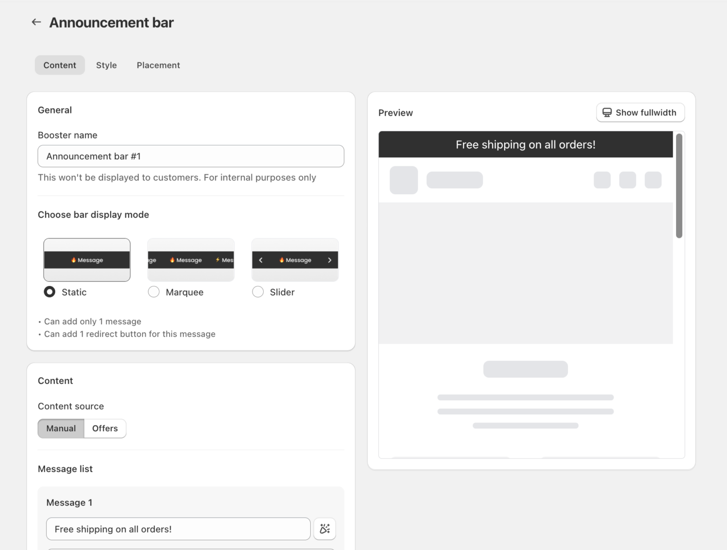 How to Set Up Announcement Bar by BOGOS App