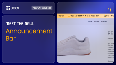 New BOGOS Feature: Announcement Bar