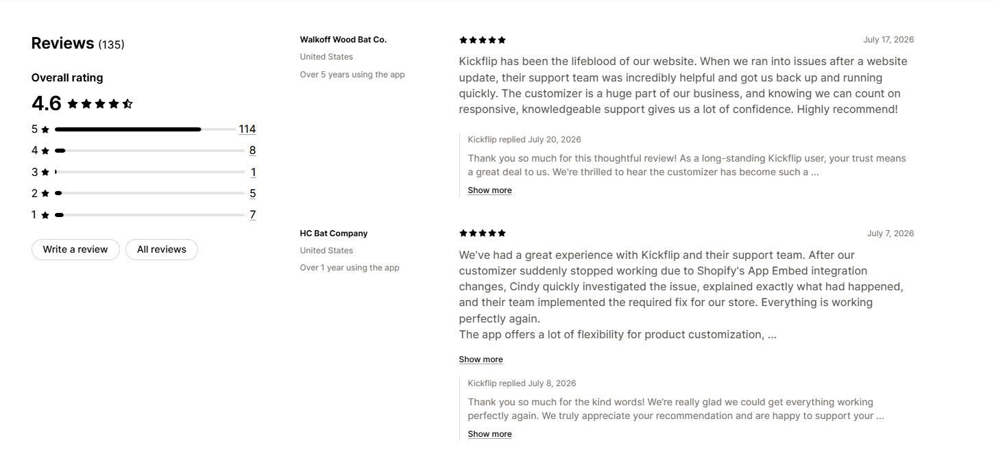 Kickflip Merchant Reviews