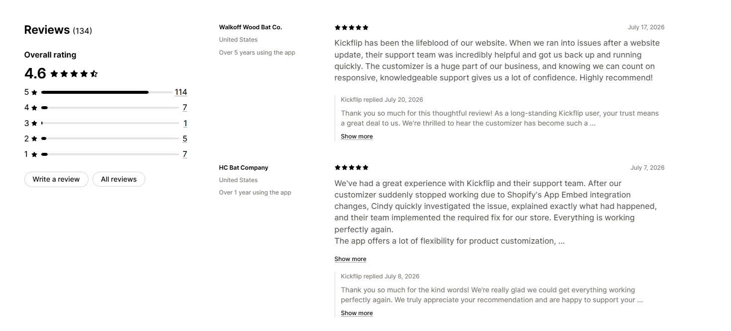 Kickflip Merchant Reviews