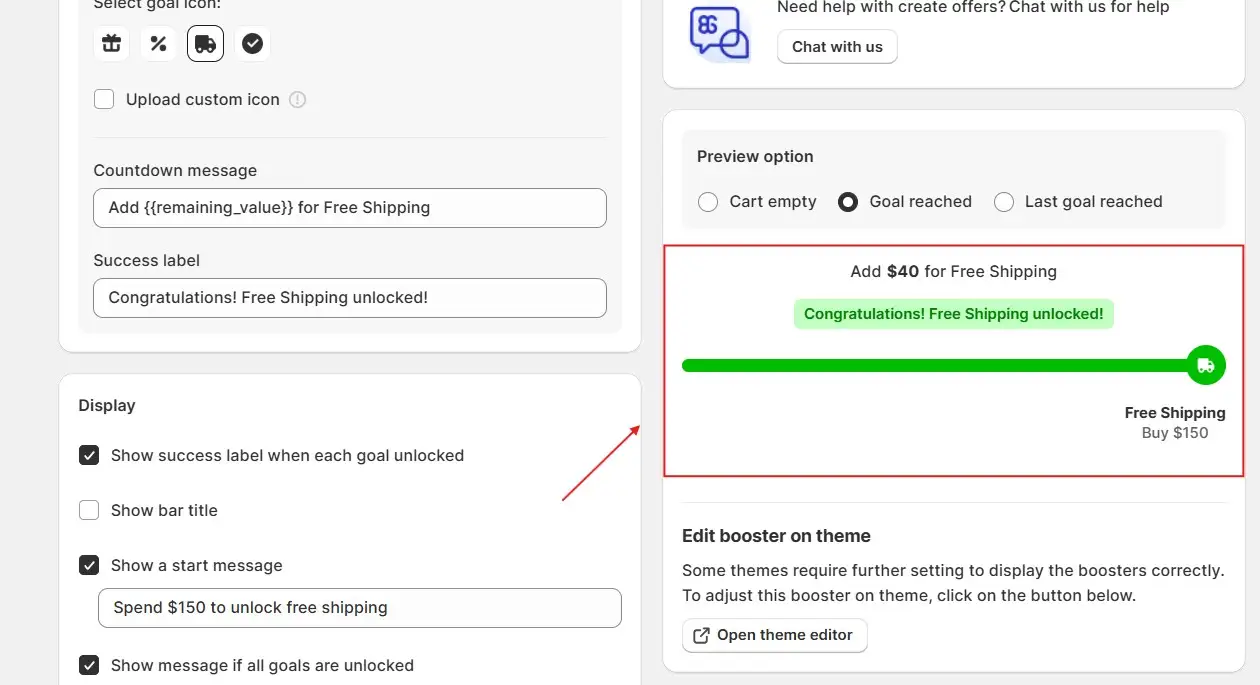 Bogos Progress Bar Set Up