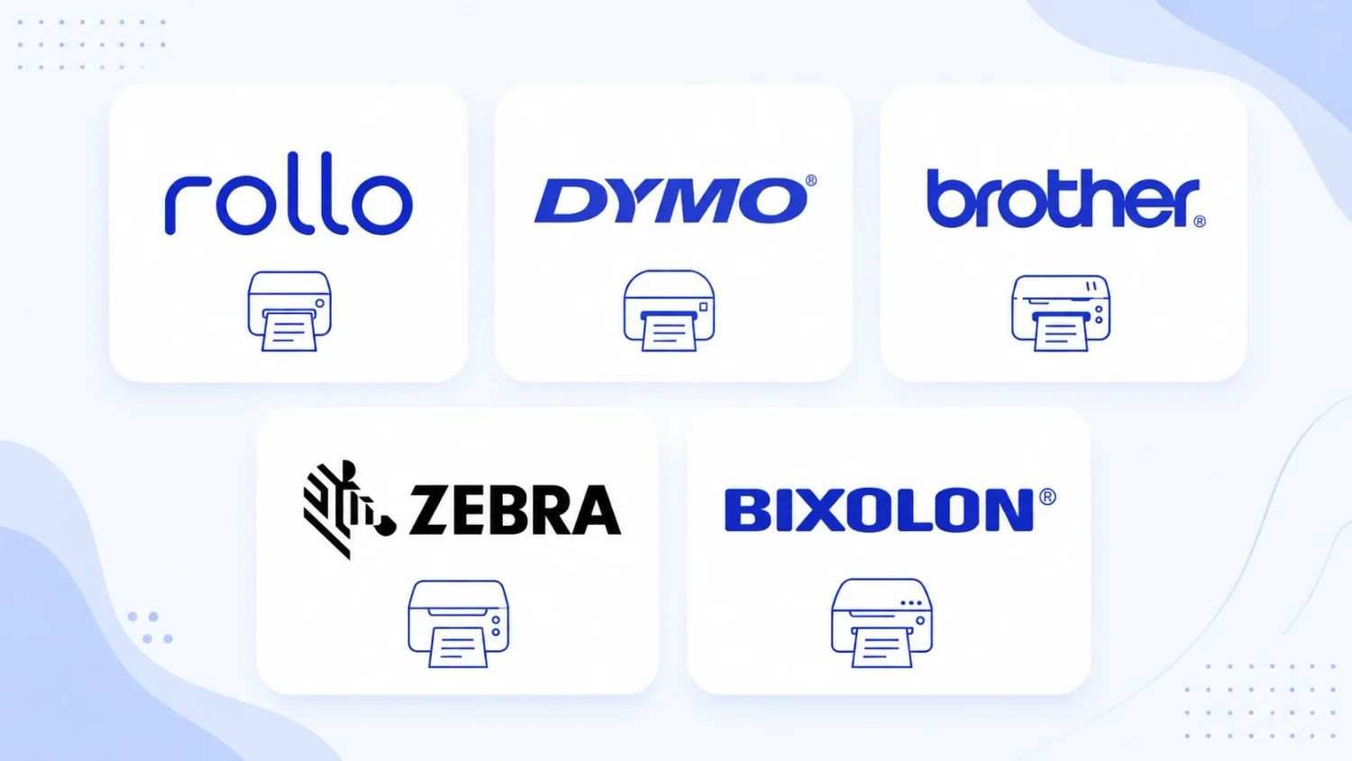 Rollo, Dymo, Brother, Zebra, And Bixolon Shipping Label Printer Brands