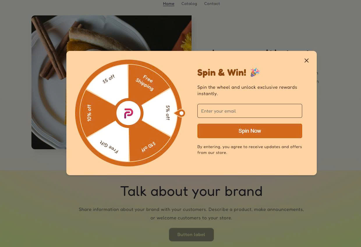 Shopify Spin The Wheel Example